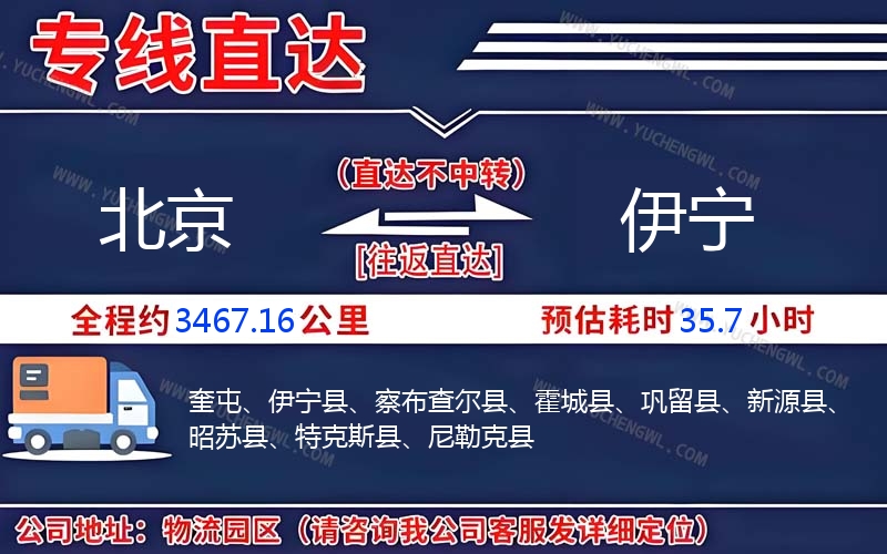北京到伊寧物流公司