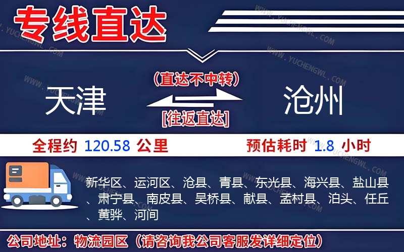 天津到滄州物流公司