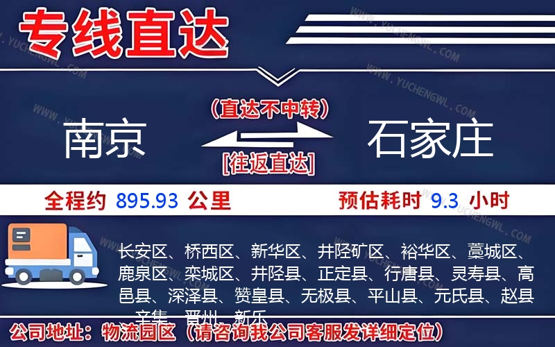 南京到石家莊物流公司