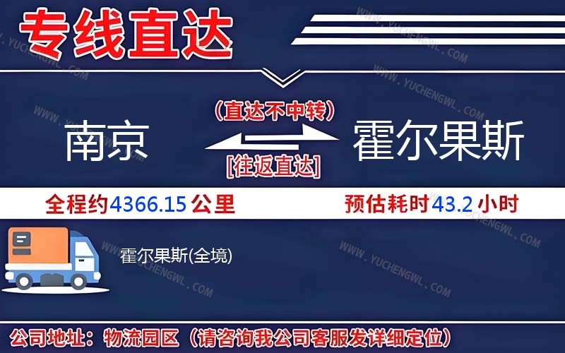 南京到霍爾果斯物流公司