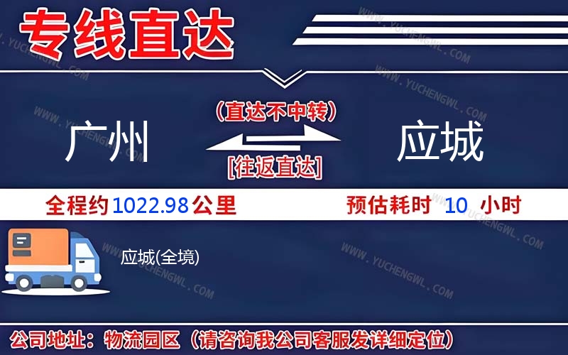 廣州到應(yīng)城物流公司