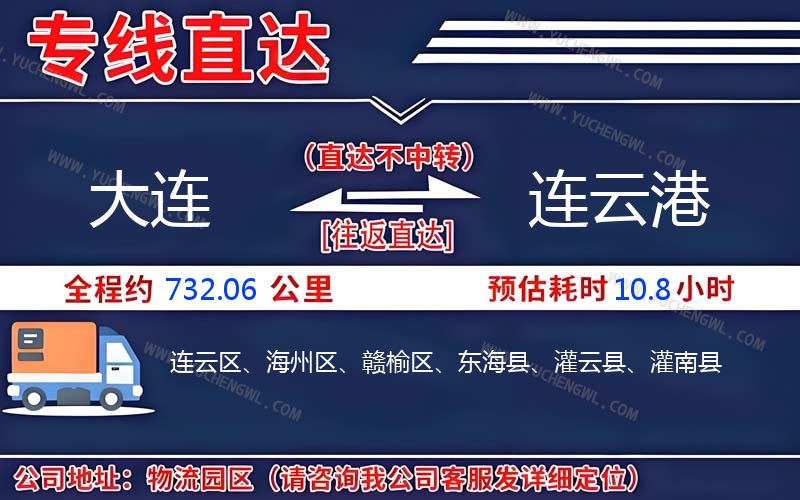 大連到連云港物流公司