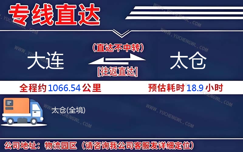 大連到太倉(cāng)物流公司