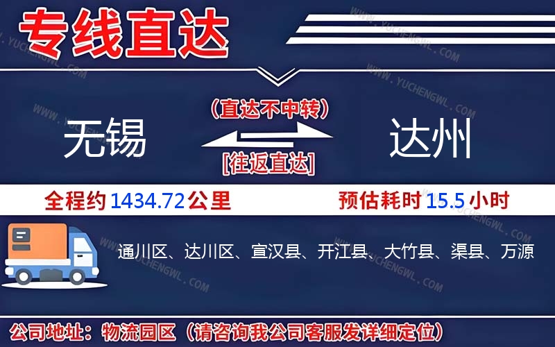 無(wú)錫到達(dá)州物流公司