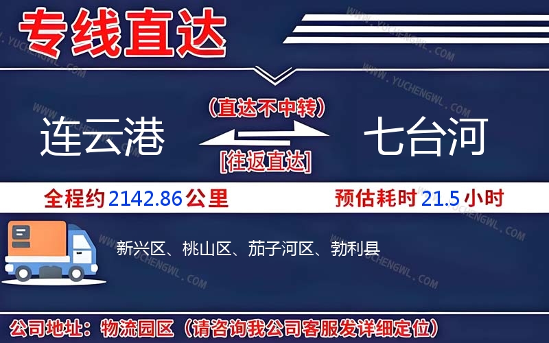 連云港到七臺河物流公司