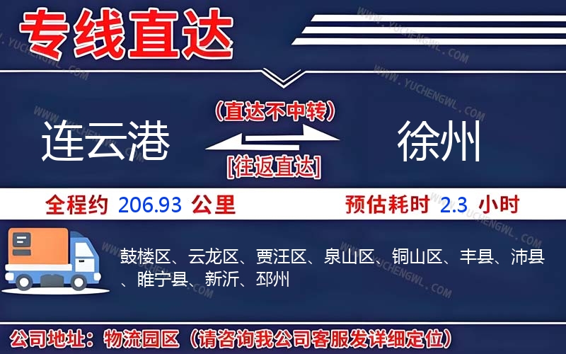 連云港到徐州物流公司