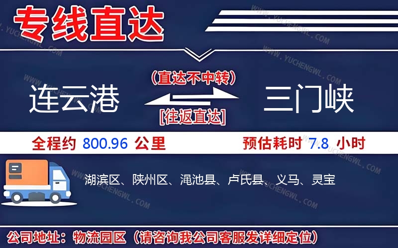 連云港到三門(mén)峽物流公司