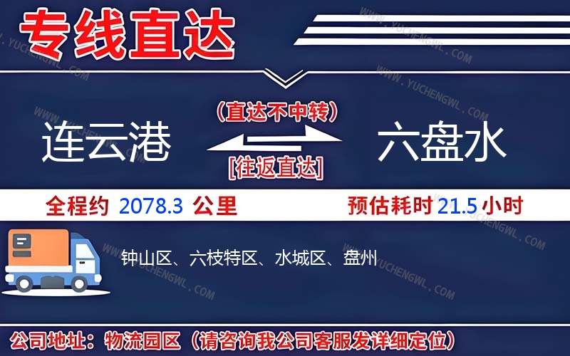 連云港到六盤水物流公司