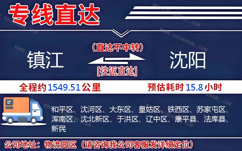 鎮(zhèn)江到沈陽物流公司