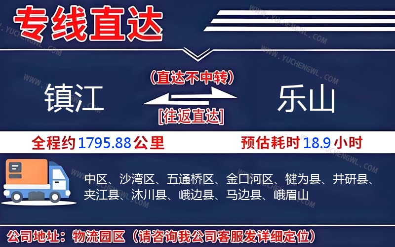 鎮(zhèn)江到樂(lè)山物流公司