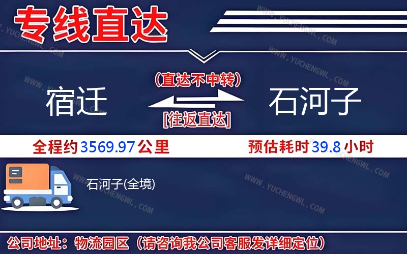 宿遷到石河子物流公司